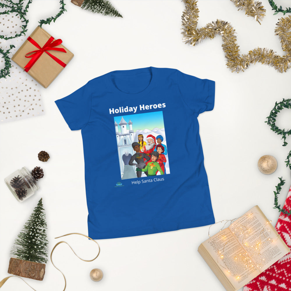 Holiday Heroes and Santa Claus T-Shirt